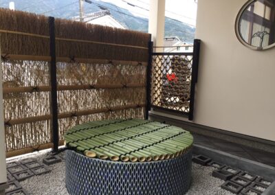 近藤邸｜竹之助の竹垣,枝垣 風呂蓋など