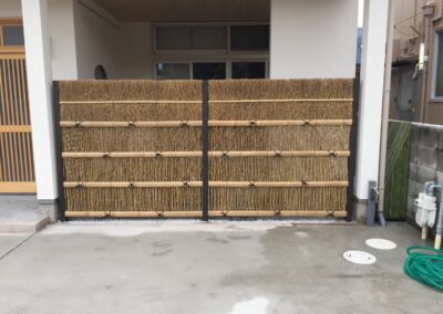 近藤邸｜竹之助の竹垣,枝垣 風呂蓋など