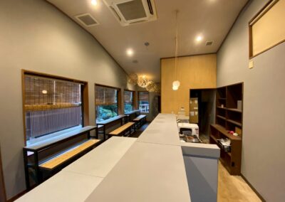 山中｜枝垣、竹ボール、すだれ、竹ベンチ｜竹製品、竹垣
