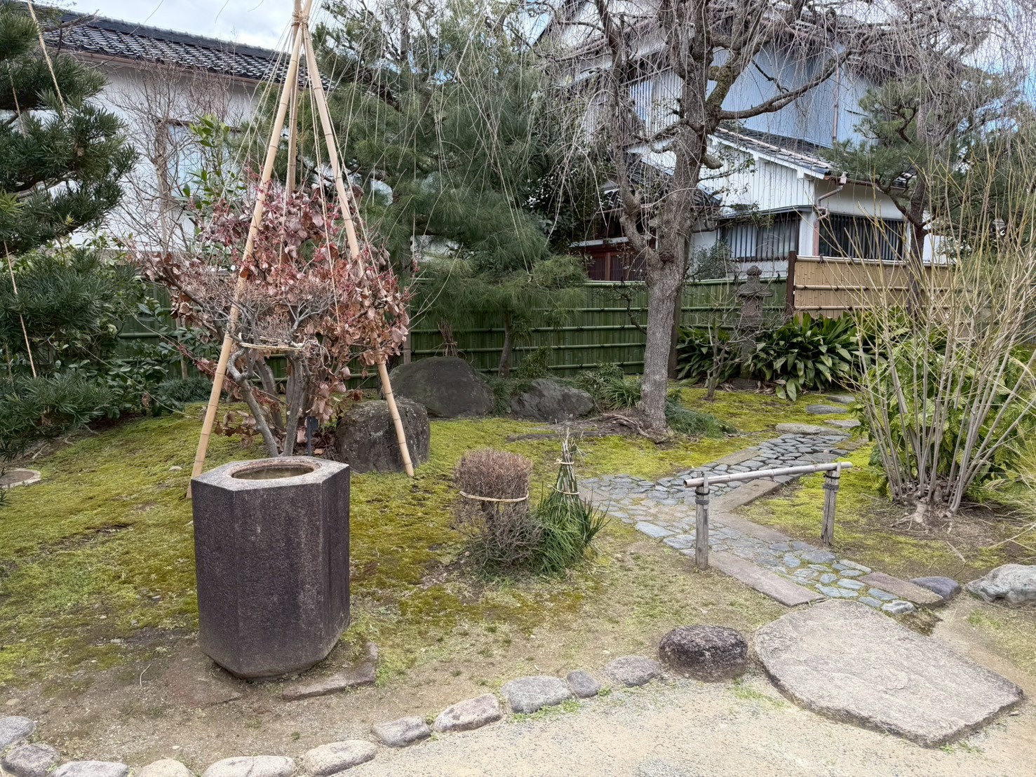 旧加賀藩士高田家跡 竹垣施工5